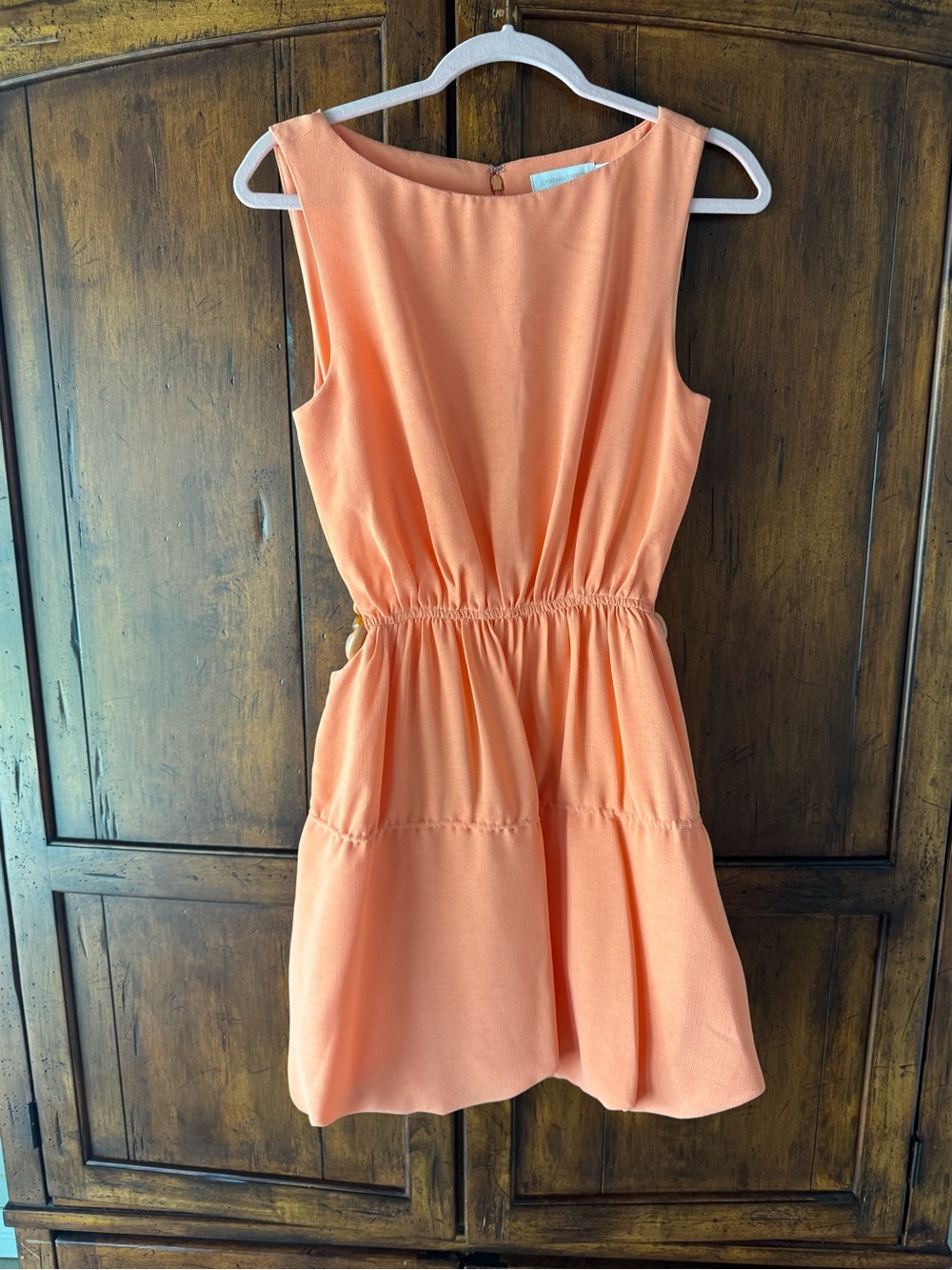 Jonathan Simkhai Romy Mini Dress in Sunset Size 4 - Picture 4 of 6